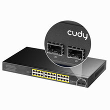 Load image into Gallery viewer, Cudy 24 Port Gigabit PoE Switch + 2 SFP 300W
