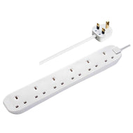 Masterplug Basics 6 Socket 2-metre 13amp Extension Lead