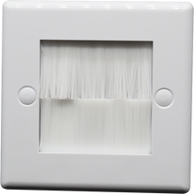 Load image into Gallery viewer, PROception - Single Gang Brush Wall Plate - White
