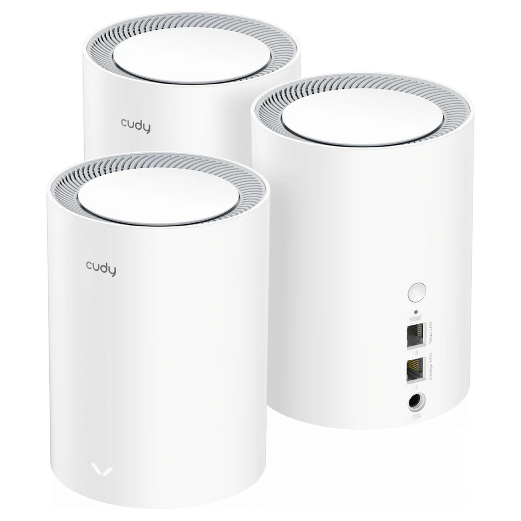 Cudy AX3000 Dual Band 2.5GB Wi-Fi 6 Mesh System (3 Pack)