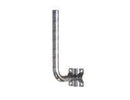 180mm Stand off, 350mm Height Galvanised Steel Wall Mount (32mm Diameter)