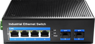 Cudy 4 Port Gigabit Industrial PoE Switch with 2 GB SFP Ports 120W