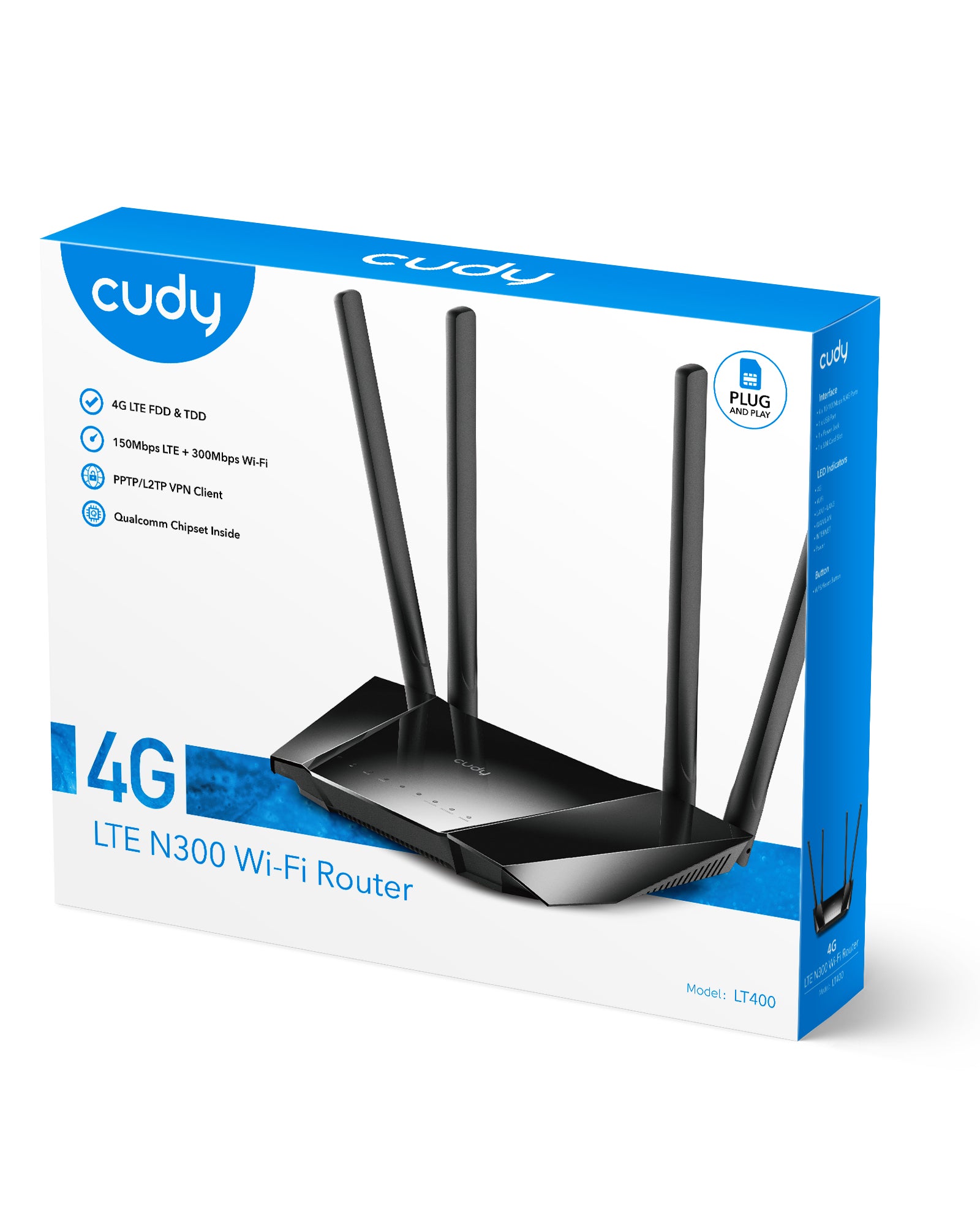 Cudde 4g Router Cudy 4G LTE Cat4 300Mbps WiFi Router – Freesat.ie