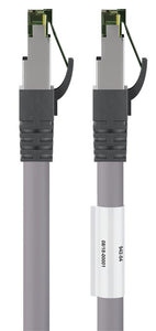 CAT 8.1 patch cable, S / FTP (PiMF), gray, 0.5 m