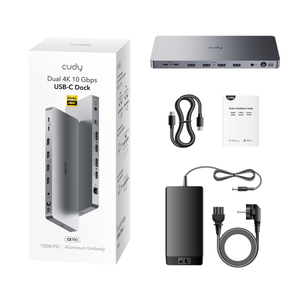 Cudy Dual 4K 10 Gbps USB-C Dock