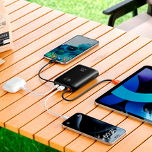Load image into Gallery viewer, Veger 20,000mAh Powerbank, PD35W, Built In USB-C / Lightning Cables
