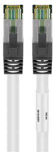 CAT 8.1 patch cable, S / FTP (PiMF), White, 0.5 m