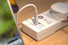 Load image into Gallery viewer, 4 Gang Extension Lead 2m -  (USB-A, USB-C PD20W, Surge Protected &amp; Neon)

