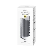 Load image into Gallery viewer, Cudy Dual 4K 10 Gbps USB-C Dock
