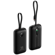 Veger 10,000mAh Powerbank, PD35W, Built In USB-C / Lightning Cables