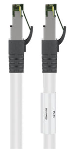 CAT 8.1 patch cable, S / FTP (PiMF), White, 0.5 m