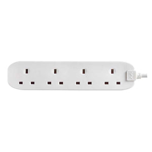 Masterplug Basics 4 Socket 1-metre 13amp Extension Lead