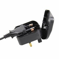 Standard 2 Pin to 3 Pin Plug Adapter (EU to IRL/UK)