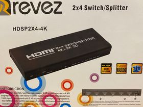 2x4 HDMI Switch / Splitter 4K