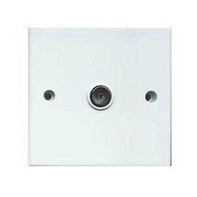 Single Coaxial Wall Plate (Isolated)