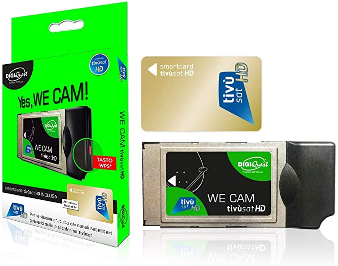 Cam Tvsat HD 4K Modulo Smarcam Tv Sat Tivusat HD Tivu'sat Digiquest Smart  cam 7629999059993