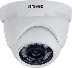 Revez AHD Mini Dome Camera, 720p, 3.6mm Fixed Lens, 15m IR, 12v DC (RZHD-720-5)