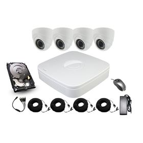 4 High Definition Camera Kit 1080P Varifocal 2.8-12mm Dome + 1TB Surveillance HDD