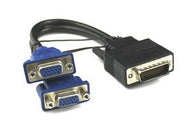 DMS59 DVI Male to 2x VGA Female Video Splitter