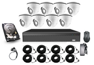Revez 8 Channel CCTV Kit (8 x 5MP Cameras + 1TB HDD)
