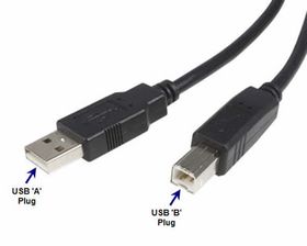 USB A to B Printer Cable