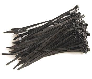 Black 370mm x 4.8mm Cable Ties (100pcs)