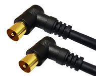 0.5M BLACK 90 Degree IEC Flylead (Male-Male)