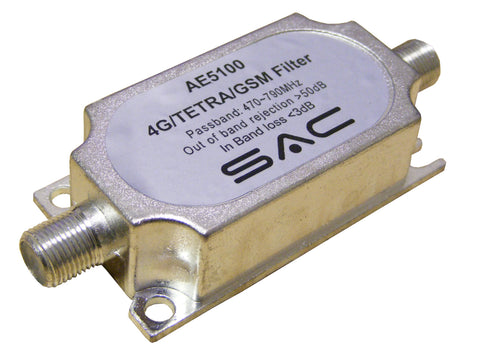 4G / TETRA / GSM - TV Aerial Filter