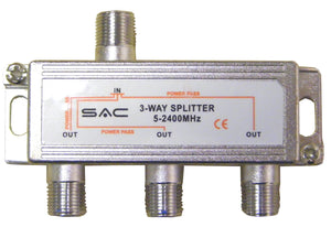 3 Way Indoor Splitter (5-2400MHz)