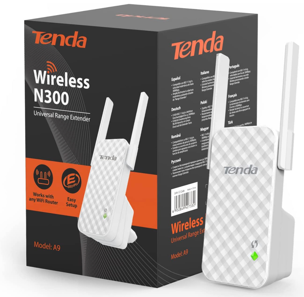 Tenda wireless n300 universal range extender hot sale