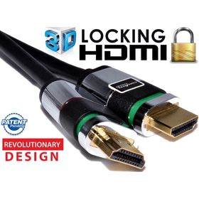 1.5m LOCKING HDMI Shielded Cable 3D TV High Speed With Ethernet