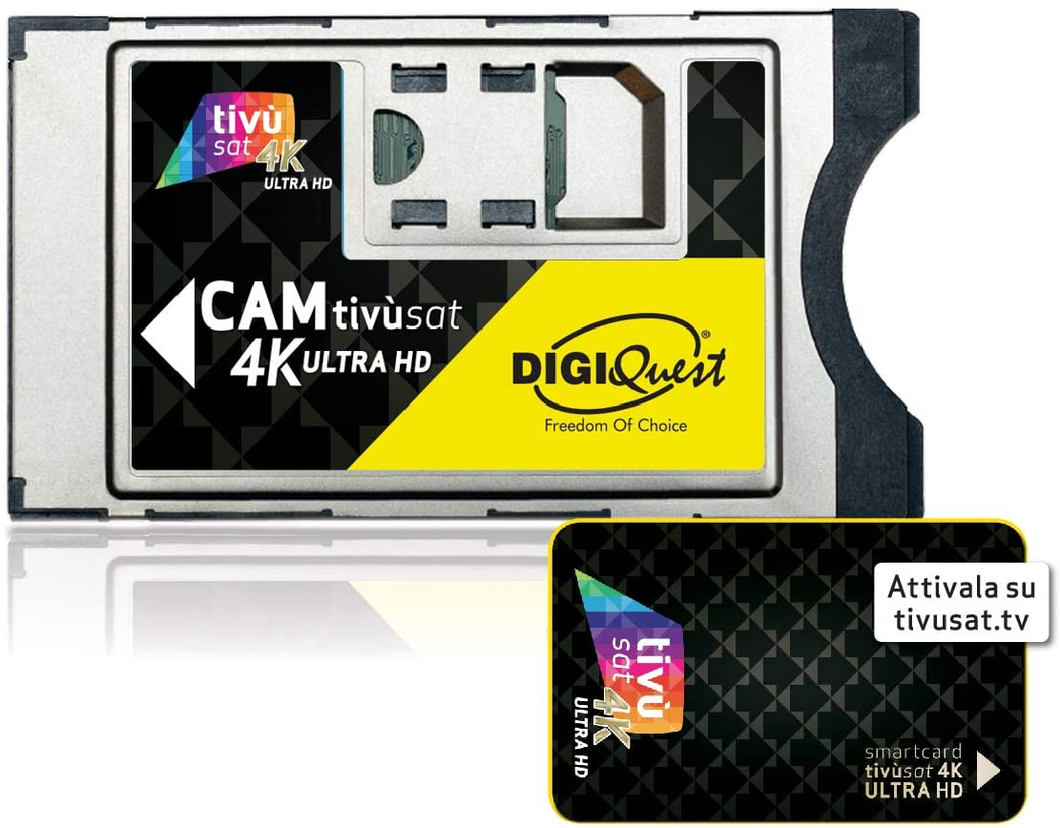 Tivùsat Digiquest CAM 4K UHD and smart card –