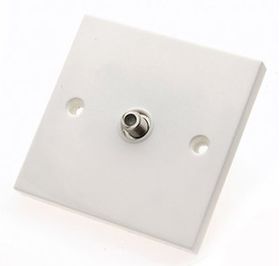 Single F-Type Wall Plate (Screened)