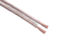 1m Transparent Speaker Cable (2 x 1,5 mm²)