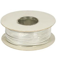 100m White 2 Pair Telephone Cord Phone Cable