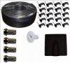 25m Black TWINSAT Satellite Cable Kit
