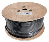 Black Twin RG6 Satellite Cable (125m)