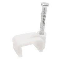 White Twin Mini Shotgun Cable Clips (100s)