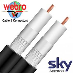 Webro CAI Approved Black Micro Shotgun Cable (1m)
