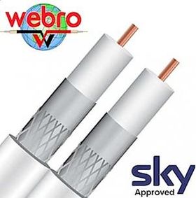 Webro CAI Approved White Micro Shotgun Cable (1m)
