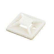 White Adhesive Cable Tie Mounts (100pcs)	